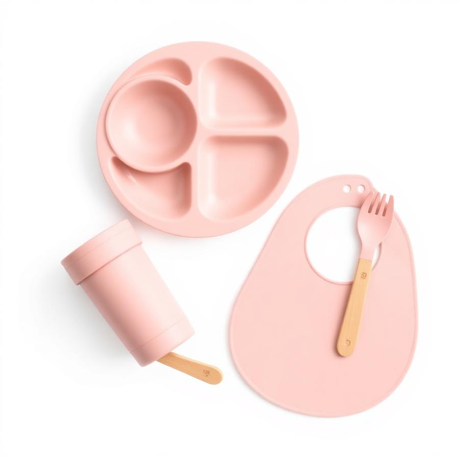 Kit Introdução Alimentar Completo TCN - Rosa Antigo